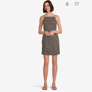 Madewell High Neck Mini Dress in Dot